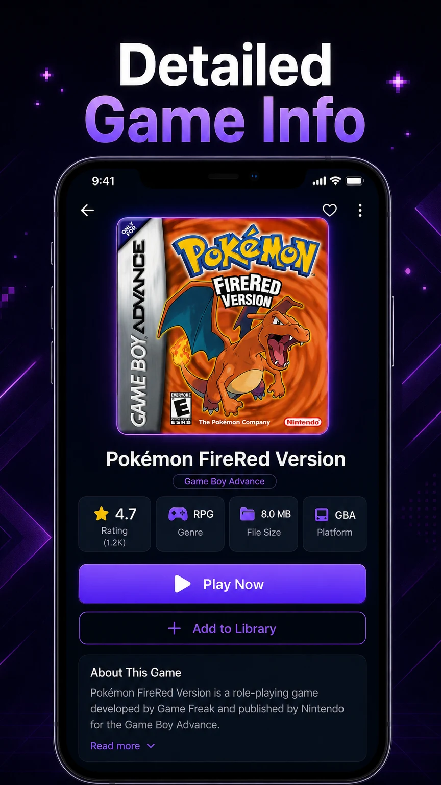 GBA Emulator ROM Downloader screenshot