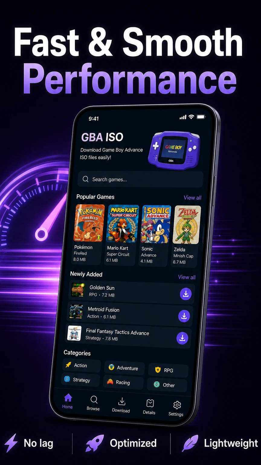 GBA Emulator ROM Downloader screenshot
